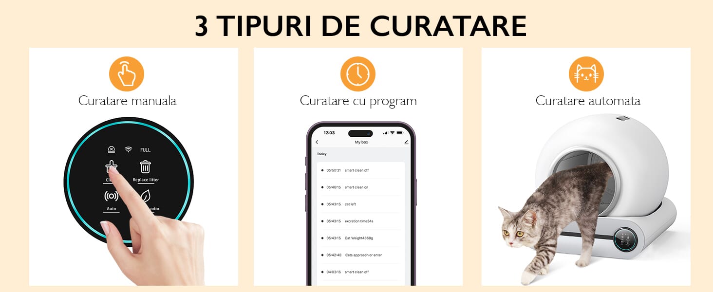 Litiera Automata Smart Pisici Grunluft PurrfectLitter Litiera Automata Smart Pisici Grunluft PurrfectLitter